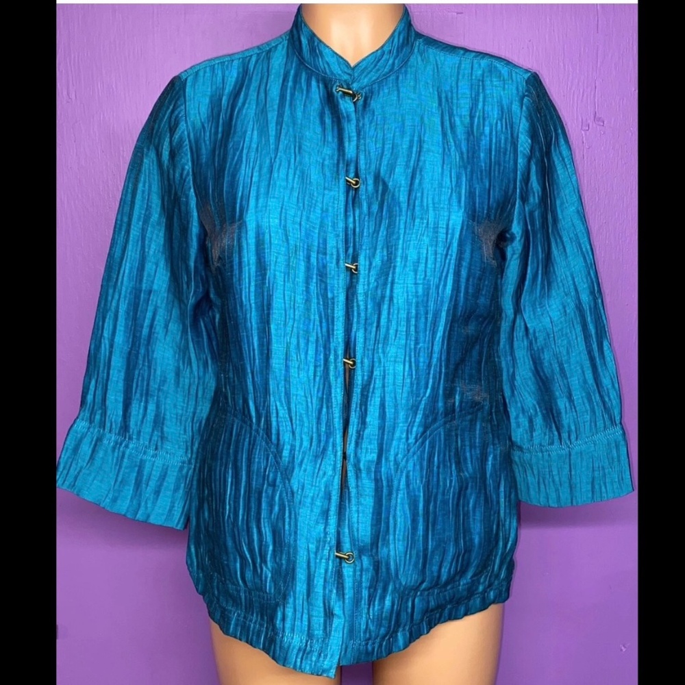 CITRON Santa Monica Women's Crinkle Blazer size PS